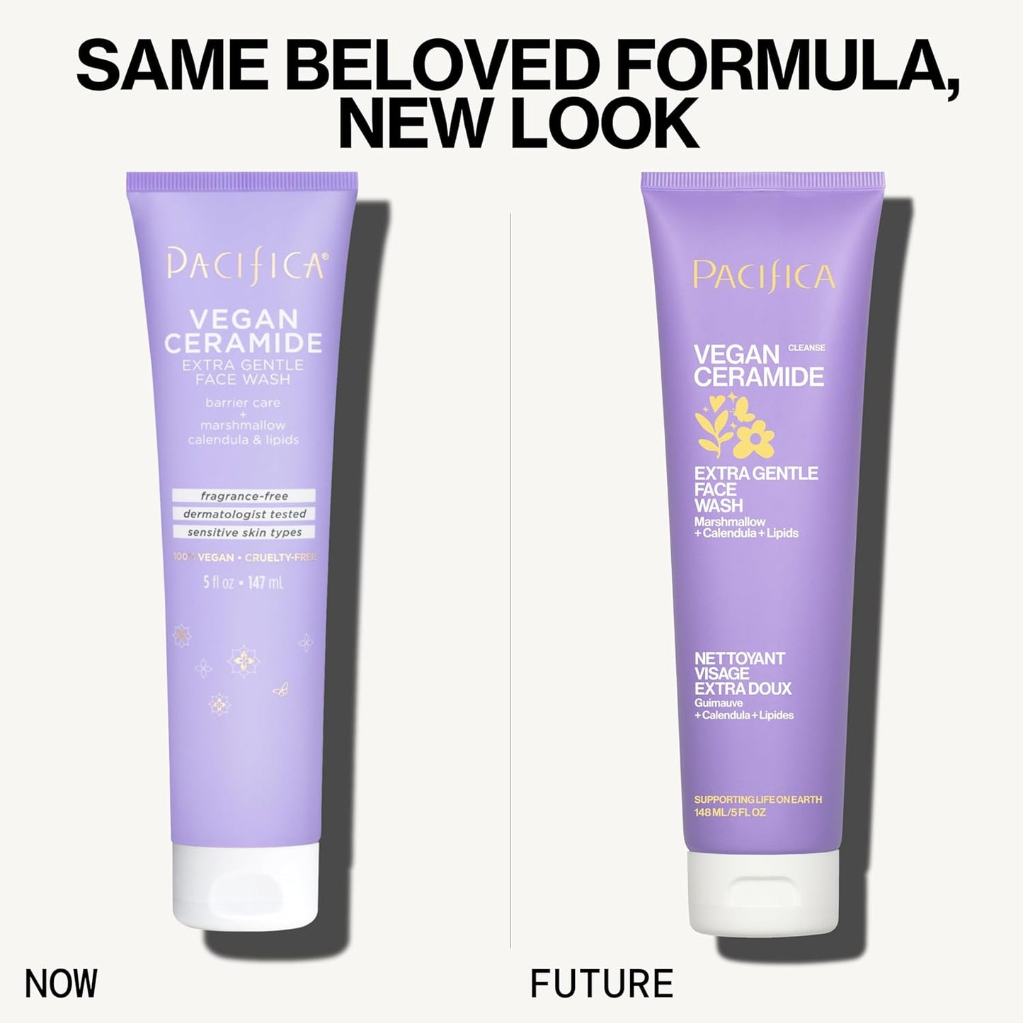 Face Wash for Sensitive Skin Facial Cleanser Vegan Ceramide Barrier Repair Extra Gentle for Daily Fragrance Free for Sensitive Skin, Clean Beauty, Vegan & Cruelty-Free Dermatologist Tested