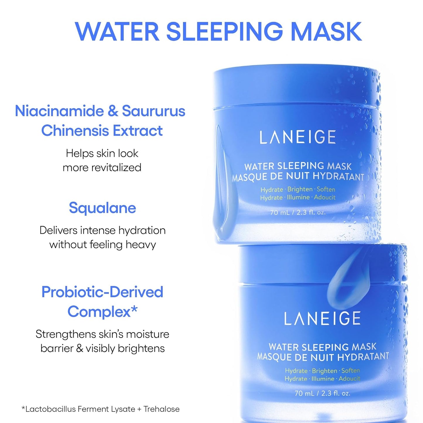 Water Bank Blue Hyaluronic Cream Moisturizer: Hydrating Korean Face Cream with Squalane & Ceramide for Skin Barrier Support, Dermatologist-Tested