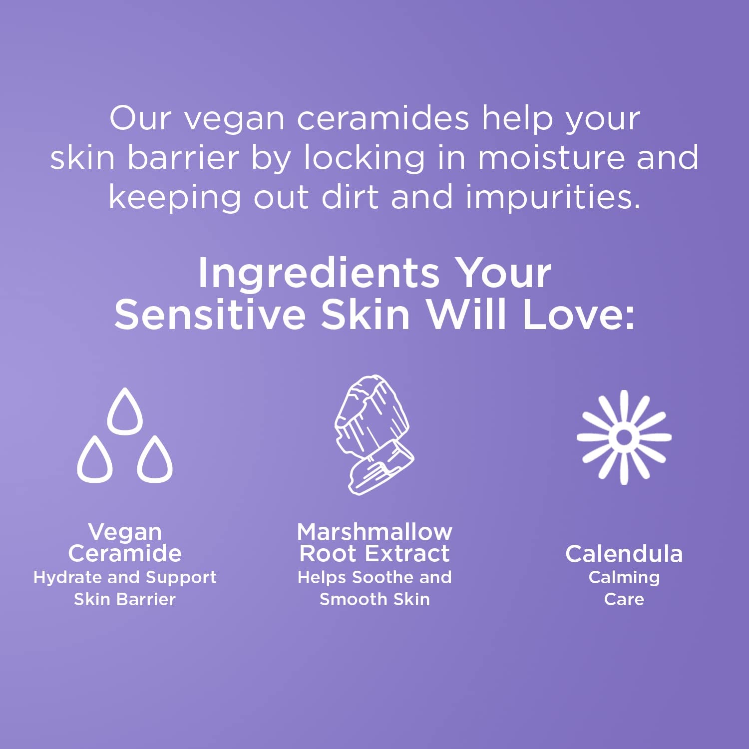 Face Wash for Sensitive Skin Facial Cleanser Vegan Ceramide Barrier Repair Extra Gentle for Daily Fragrance Free for Sensitive Skin, Clean Beauty, Vegan & Cruelty-Free Dermatologist Tested