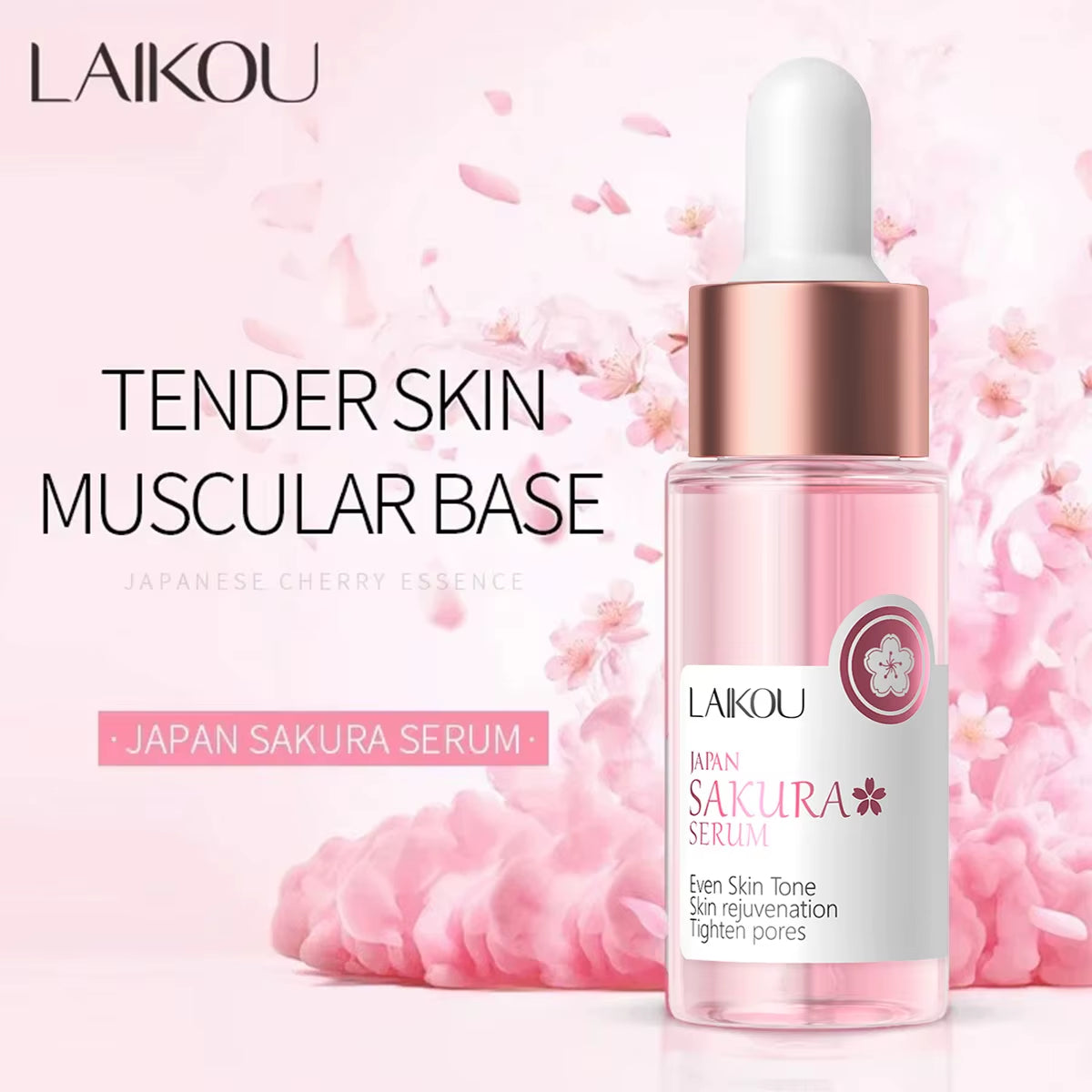 Cherry Blossom Cream Facial Essence with Cherry Blossom Extract Sakura Facial Essence for Facial Firming Moisturizer Hydrating