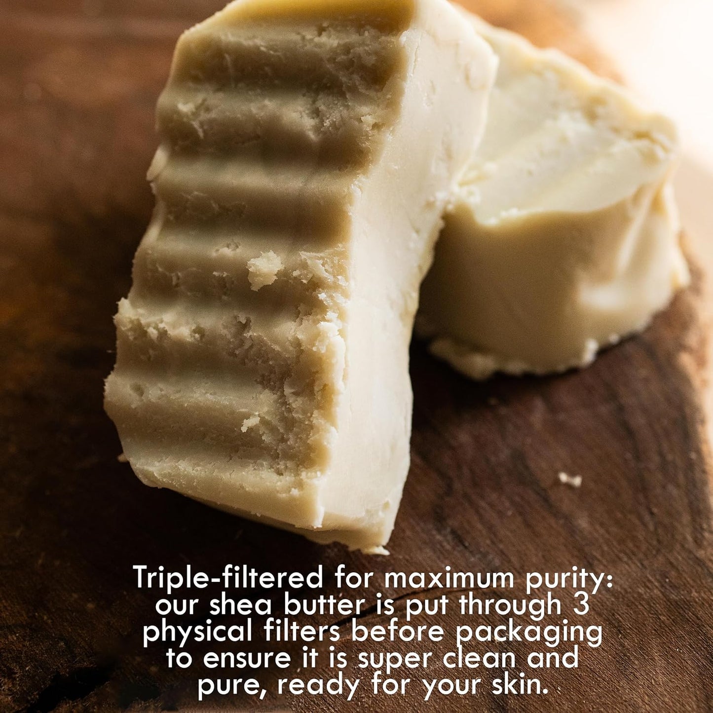 Raw Shea Butter - 100% Pure African Shea Butter for Hair and Body | Unrefined Moisturizer for Extremely Dry Skin, DIY Lip Balm, Body Butter, Lotion, and Soap 1Lb Bar