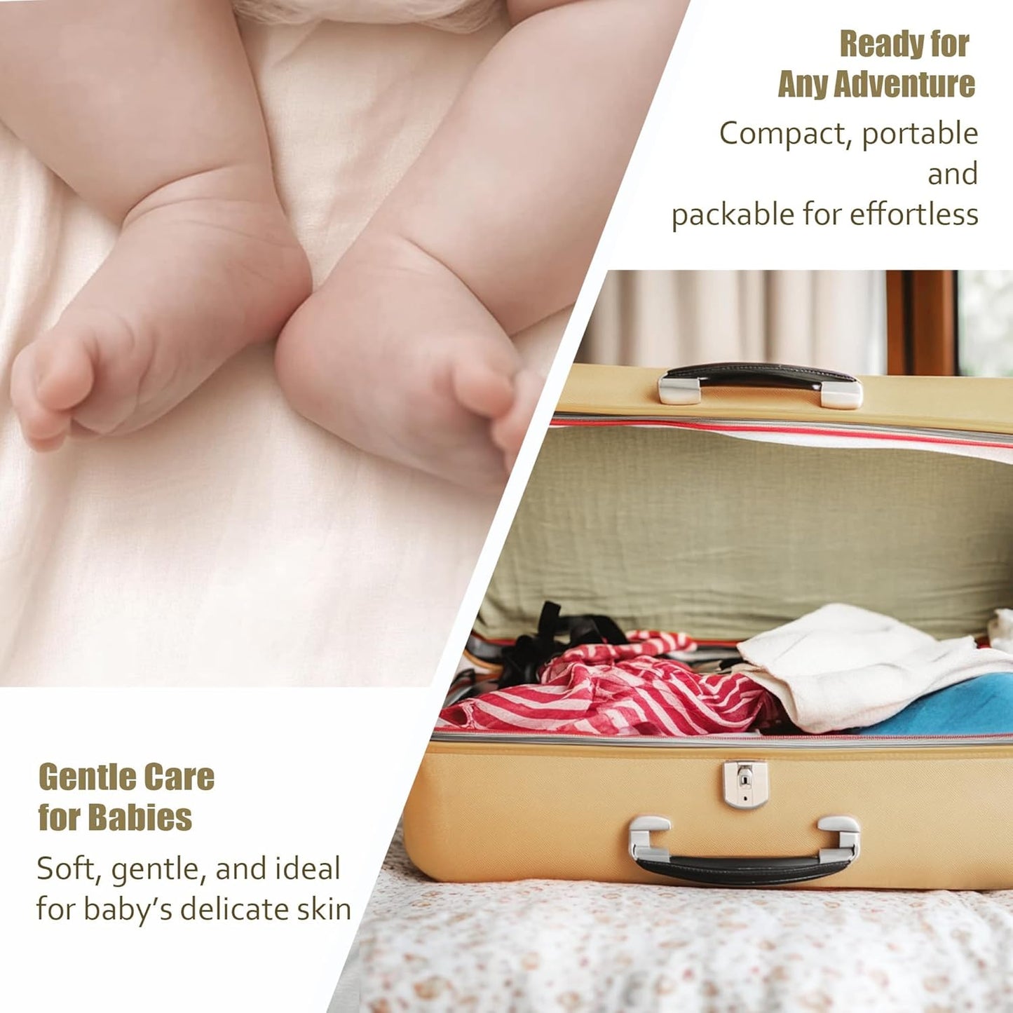 Face Towels, Disposable Biodegradable Facial Towels for Sensitive Skin, Lint- Free Face Wipes for Washing Face, Skincare and Makeup Remover, Dry Wipes, 10"×12" Extra Large, 50 Count