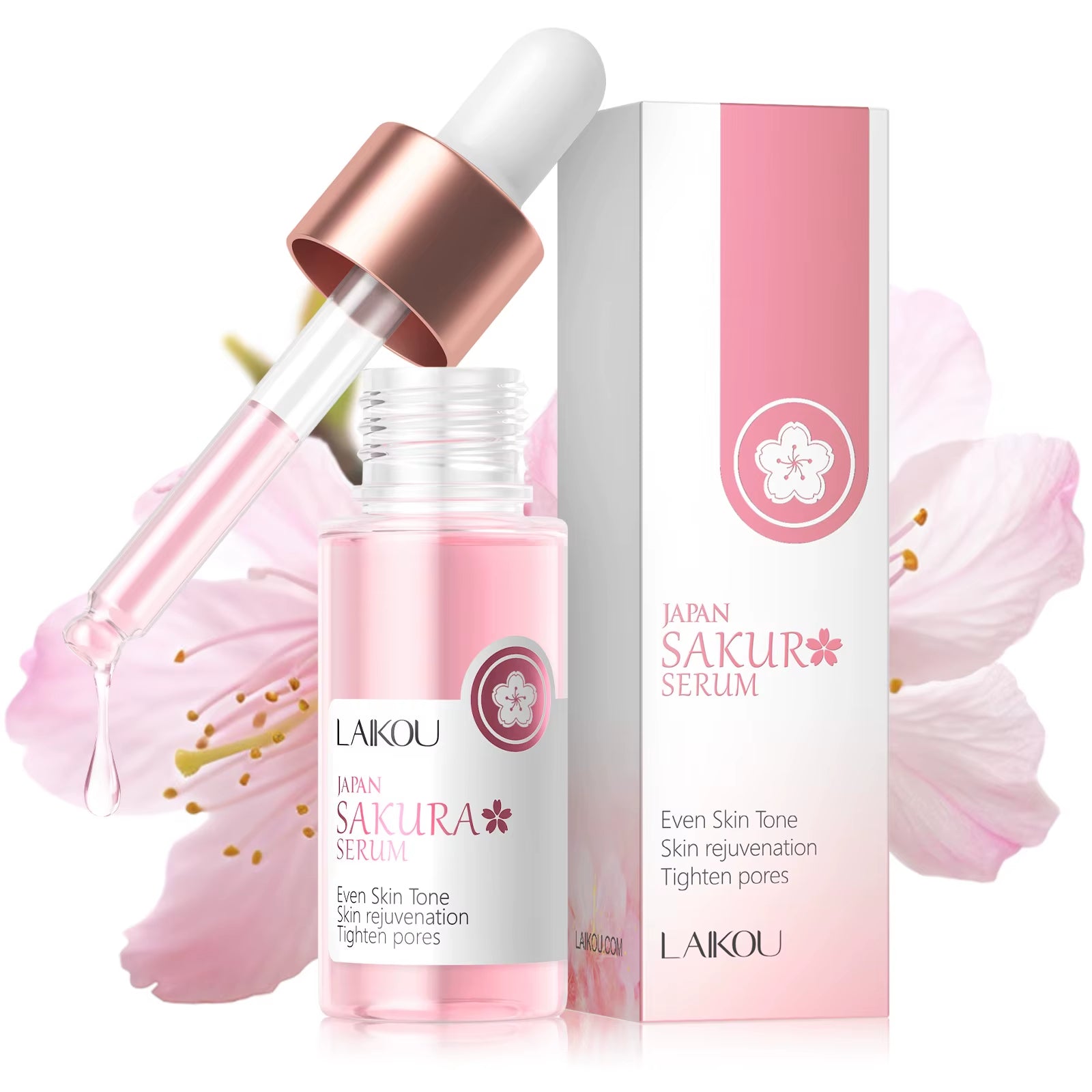 Cherry Blossom Cream Facial Essence with Cherry Blossom Extract Sakura Facial Essence for Facial Firming Moisturizer Hydrating
