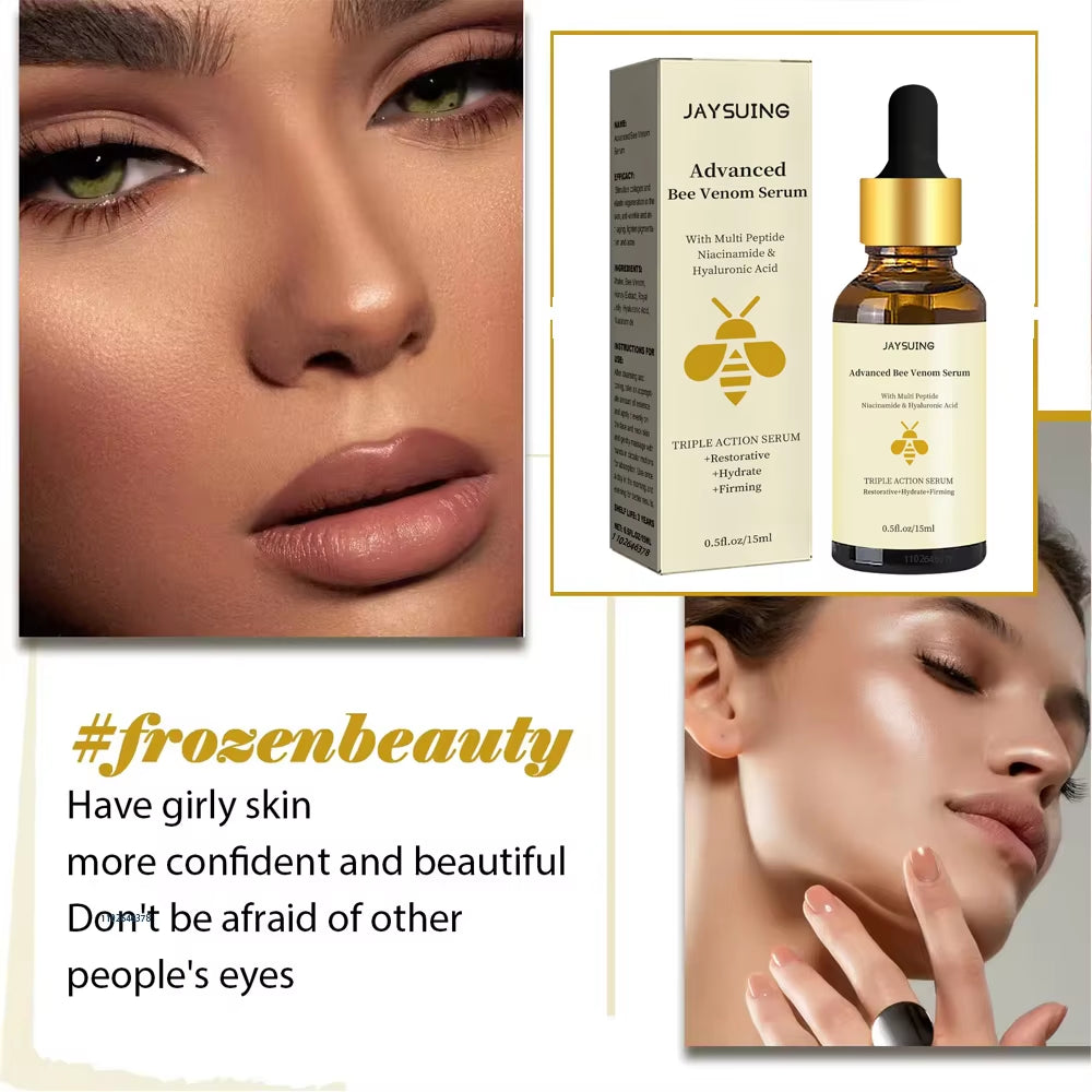 Bee Venom anti Wrinkle Essence Anti-Aging Polypeptide Hyaluronic Acid Essence Can Repair Moisturize and Tighten Facial Skin